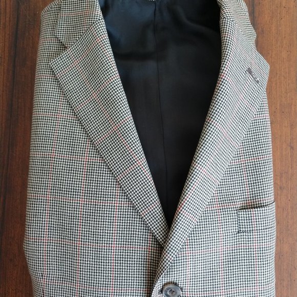 Corbin 3-Button Worsted Wool Check Sportcoat - Picture 3 of 4